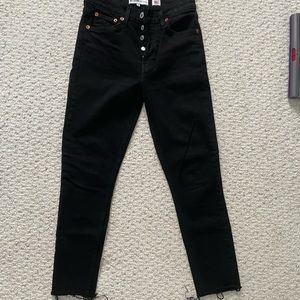 RE/DONE high rise ankle crop